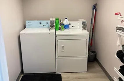 washer and dryer in one of our lodging options serving the hatfield mccoy trail system