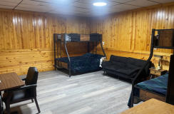 living room of one of our lodging options serving the hatfield mccoy trail system